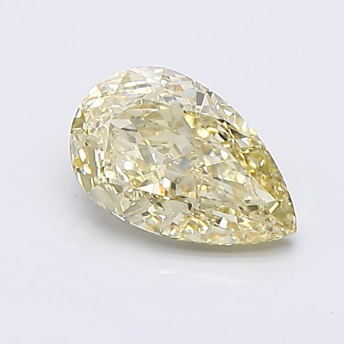 1.11 Ct. Fancy Light  Yellow Pear Lab Grown Diamond