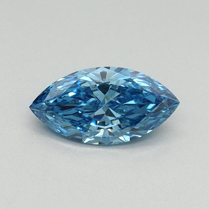 0.50 Ct. Fancy Vivid Blue Marquise Lab Grown Diamond