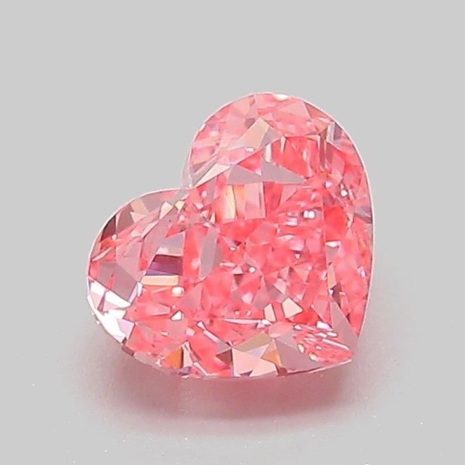 1.06 Ct. Fancy Vivid Pink Heart Lab Grown Diamond
