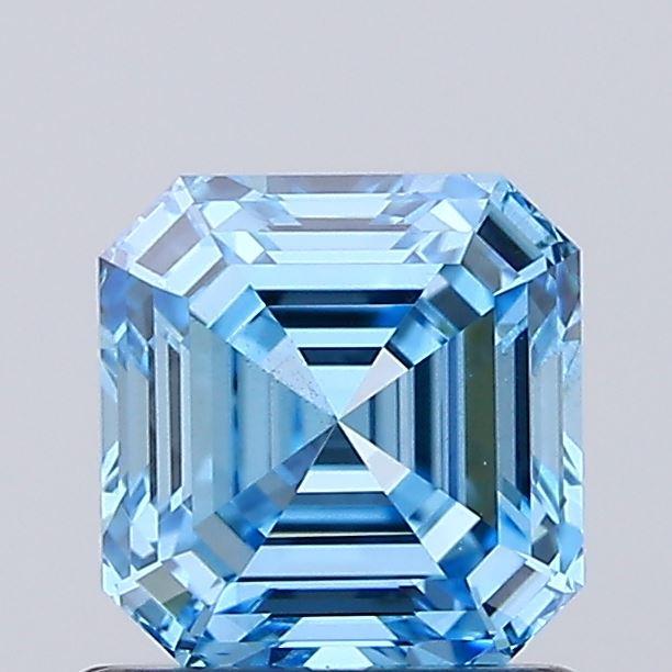1.00 Ct. Fancy Vivid  Blue Asscher Lab Grown Diamond