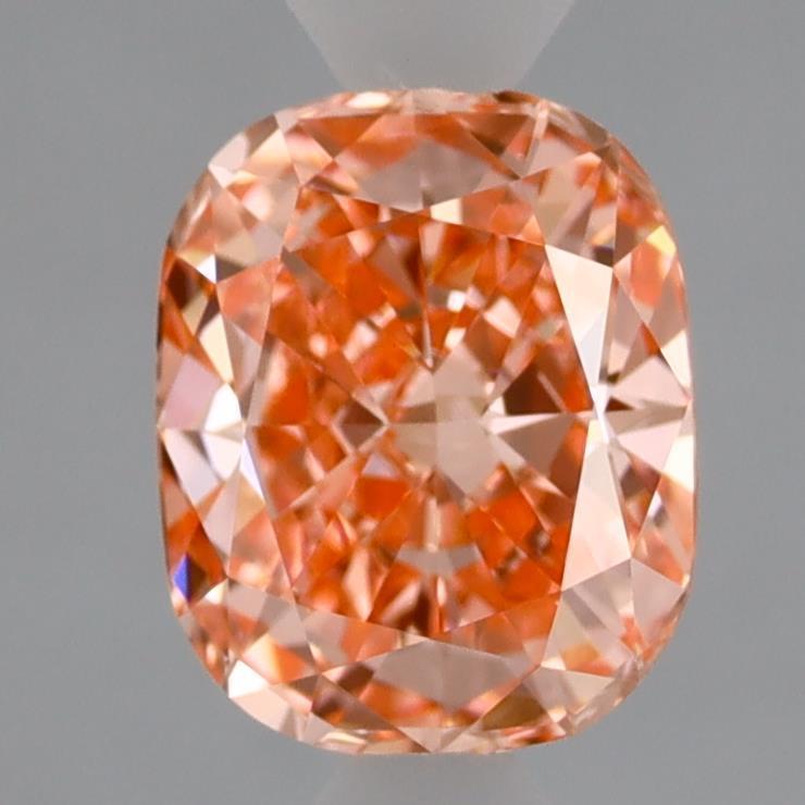 1.41 Ct. Fancy Vivid  Pink Cushion Lab Grown Diamond