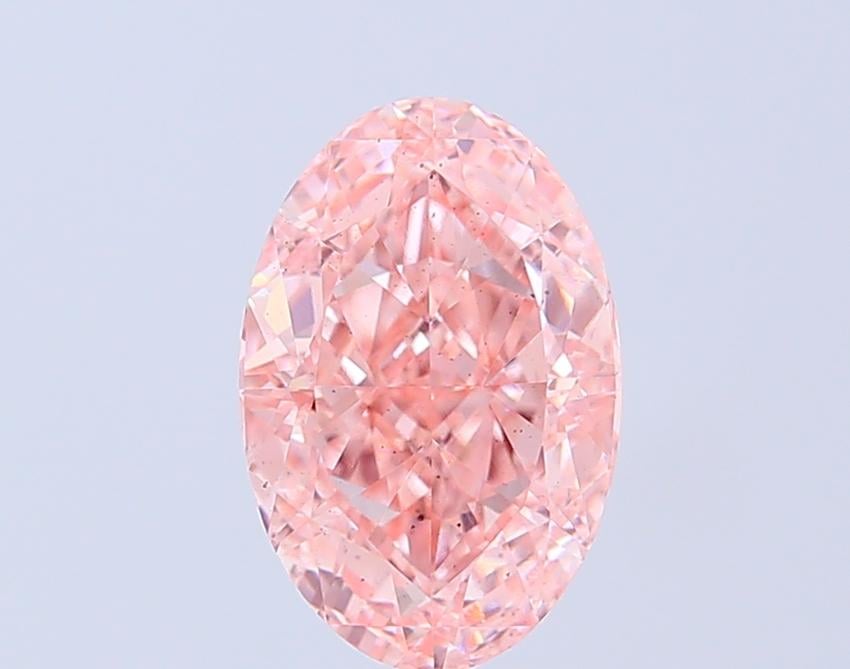 3.00 Ct. Fancy Vivid  Pink Oval Lab Grown Diamond