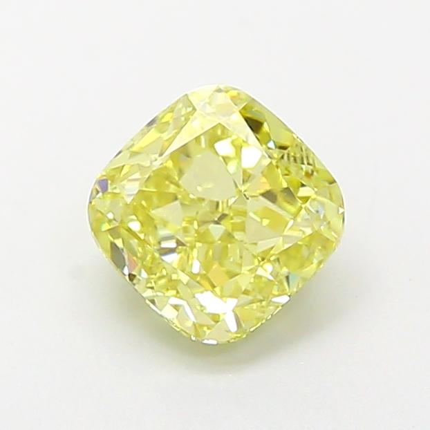 1.06 Ct. Fancy Intense Yellow Cushion Lab Grown Diamond