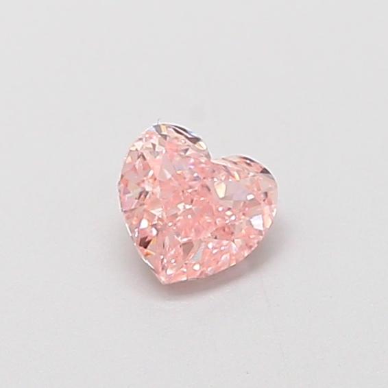 0.29 Ct. Fancy Intense Pink Heart Lab Grown Diamond