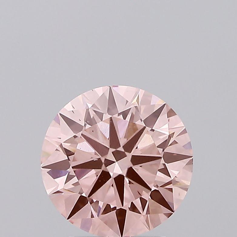 2.45 Ct. Fancy Intense Pink Round Lab Grown Diamond