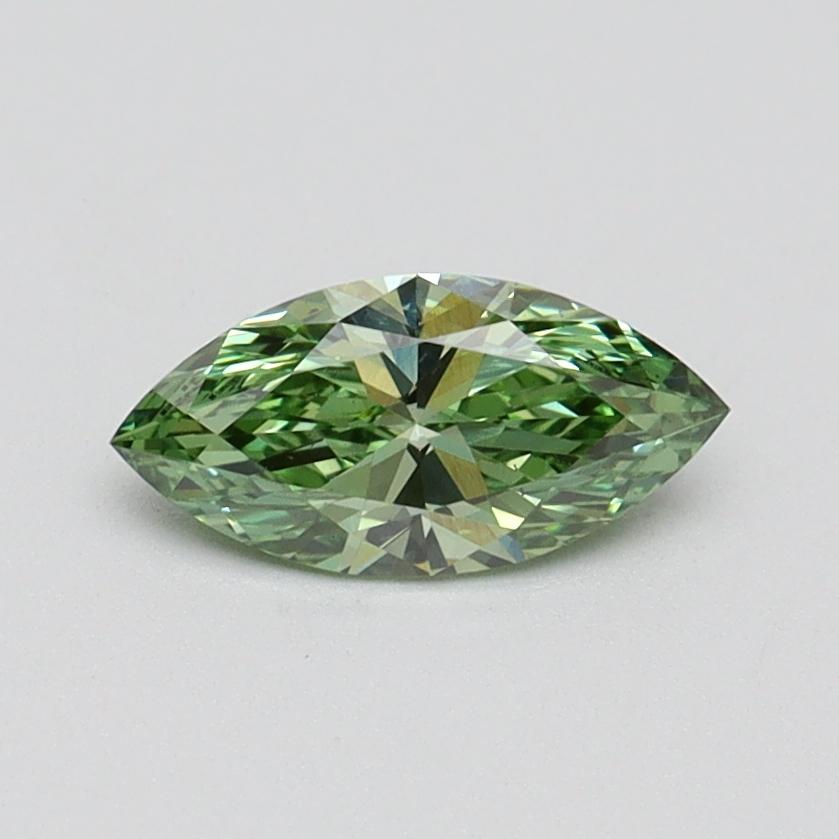 0.50 Ct. Fancy Vivid Green Marquise Lab Grown Diamond