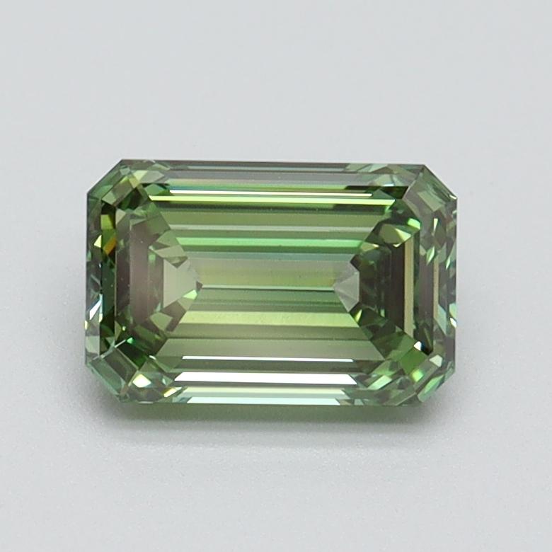 1.01 Ct. Fancy Vivid Green Emerald Lab Grown Diamond