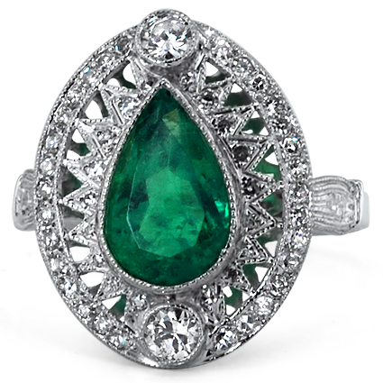 Art Deco Other gemstones Vintage Ring