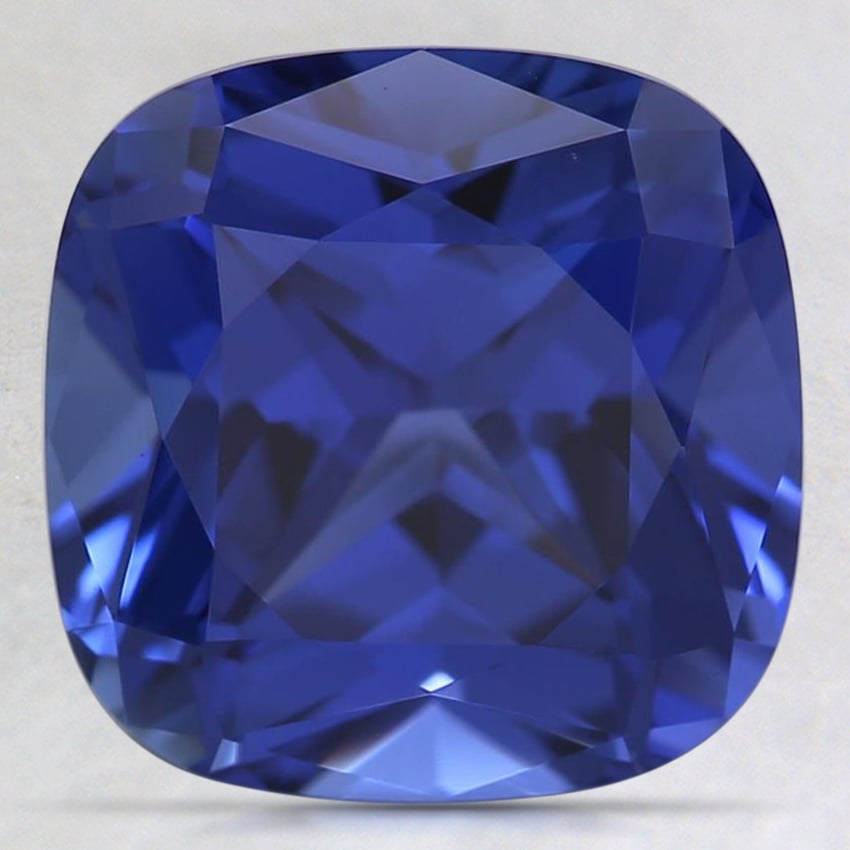 9mm Blue Cushion Lab Created Sapphire