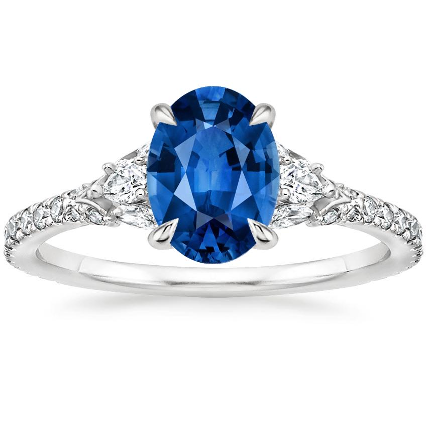 Sapphire Ava Diamond Ring (1/2 ct. tw.) in Platinum