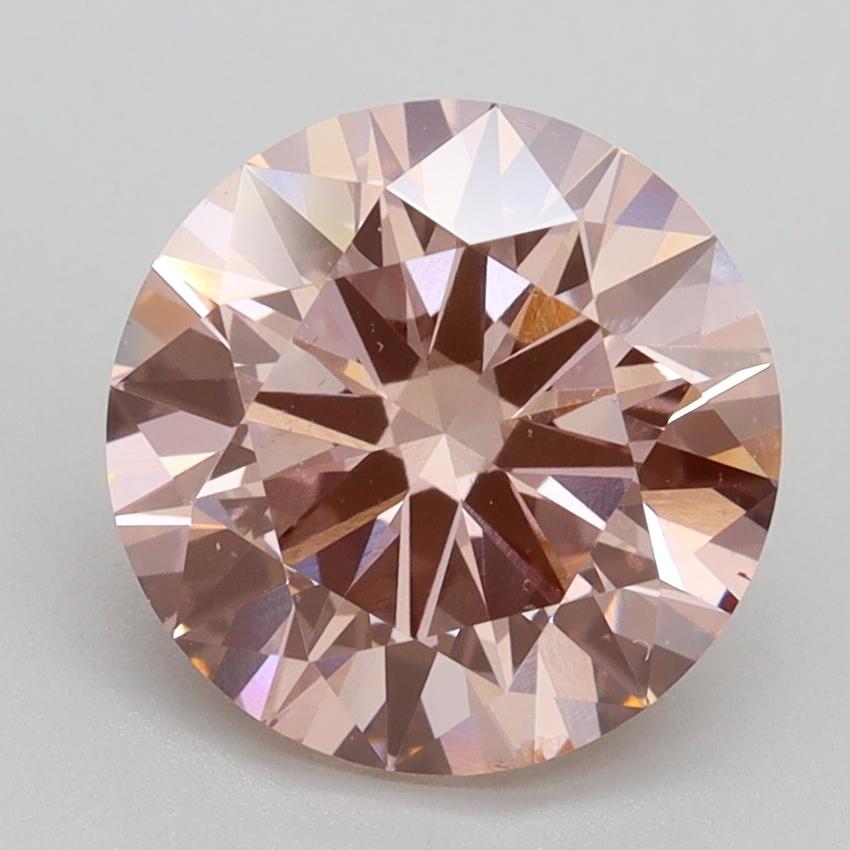 3.00 Ct. Fancy Intense Pink Round Lab Grown Diamond