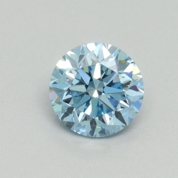 0.50 Ct. Fancy Vivid Blue Round Lab Grown Diamond