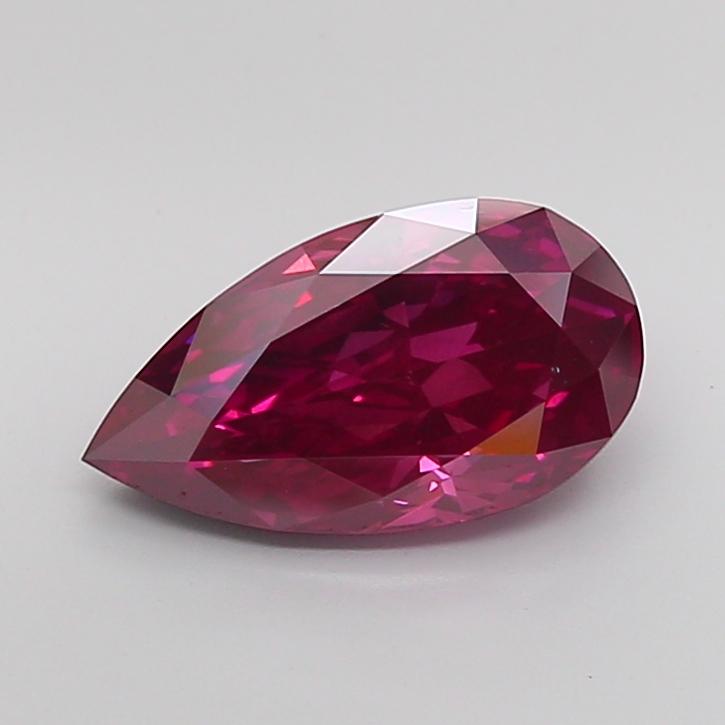 3.07 Ct. Fancy Deep Pink Pear Lab Grown Diamond