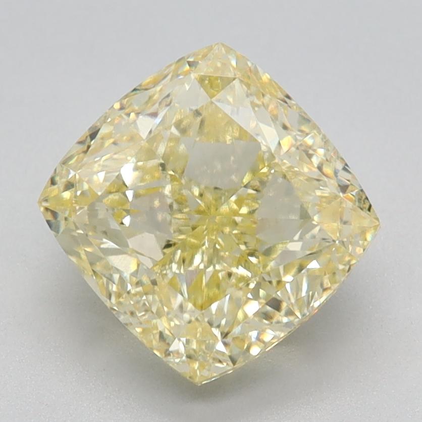 2.17 Ct. Fancy Intense Yellow Cushion Lab Grown Diamond