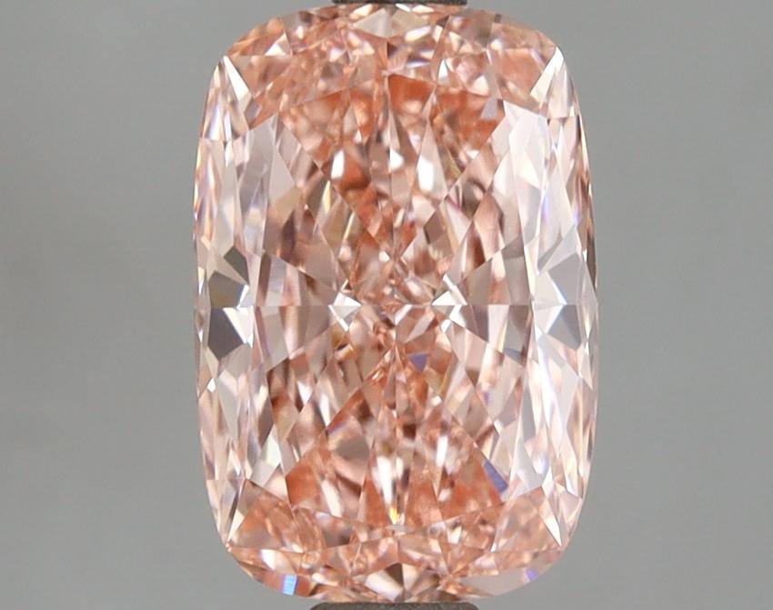 2.01 Ct. Fancy Vivid Pink Cushion Lab Grown Diamond