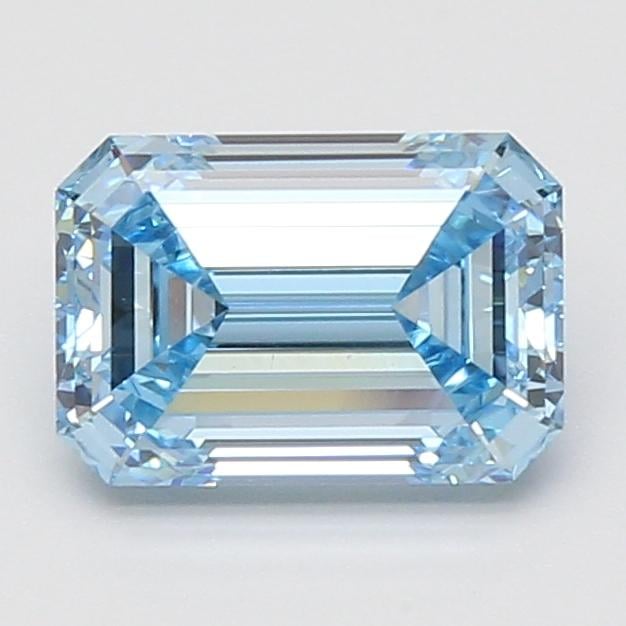 2.10 Ct. Fancy Vivid Blue Emerald Lab Grown Diamond