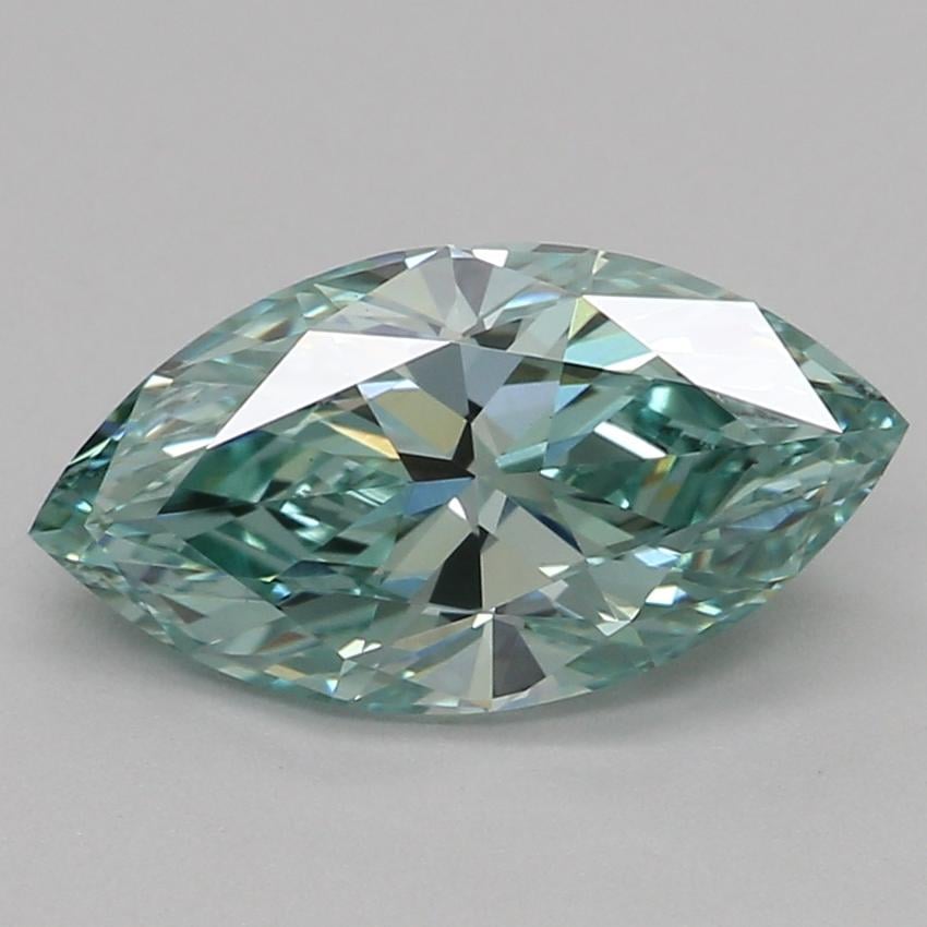 1.08 Ct. Fancy Vivid Green Marquise Lab Grown Diamond