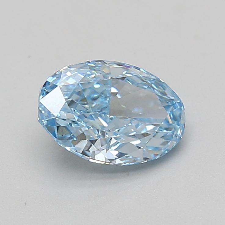 1.51 Ct. Fancy Vivid Blue Oval Lab Grown Diamond