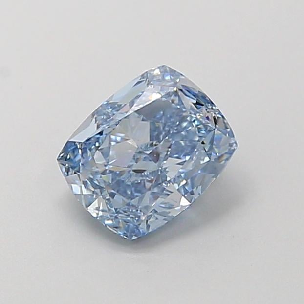 1.01 Ct. Fancy Vivid  Blue Cushion Lab Grown Diamond