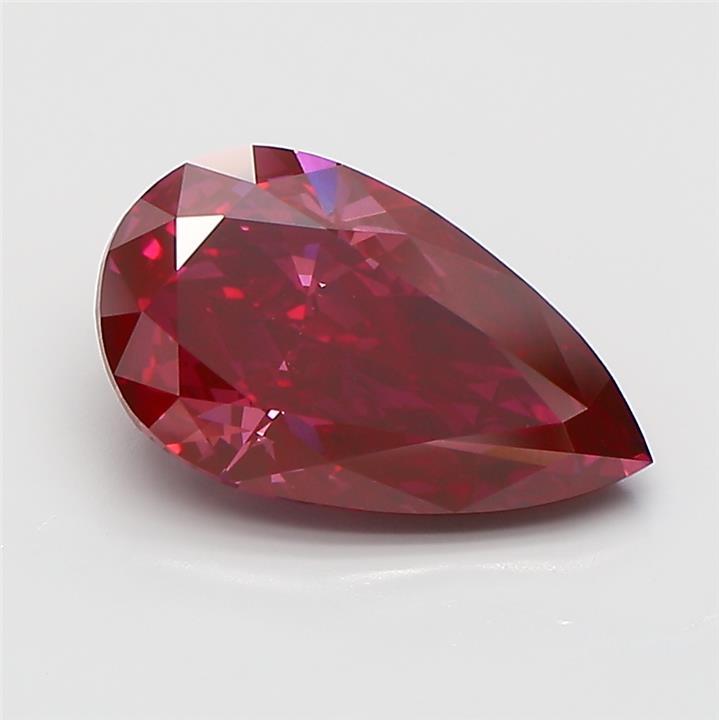 3.52 Ct. Fancy Deep  Pink Pear Lab Grown Diamond