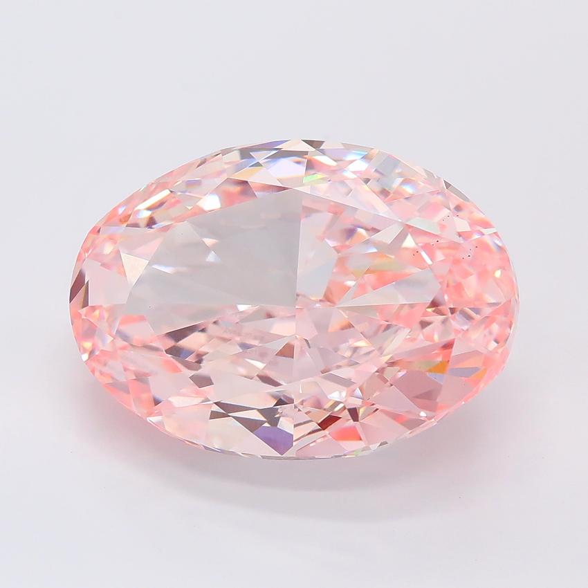 11.64 Ct. Fancy Intense Pink Oval Lab Grown Diamond