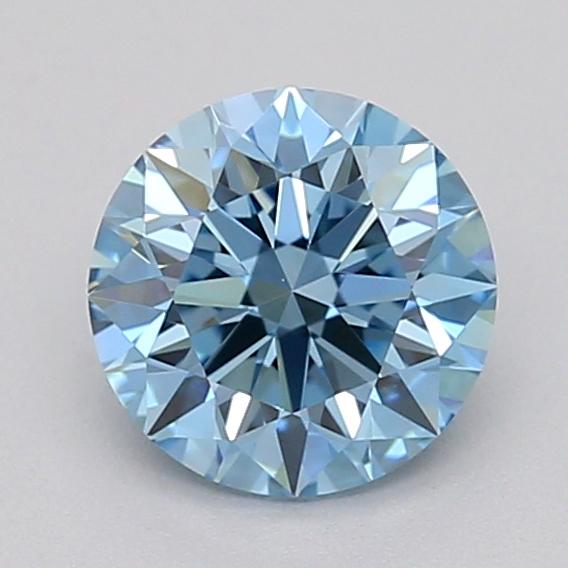 0.50 Ct. Fancy Vivid  Blue Round Lab Grown Diamond