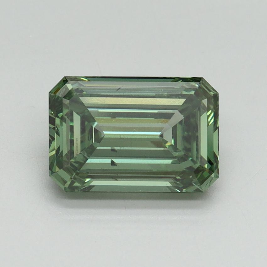 2.01 Ct. Fancy Vivid Green Emerald Lab Grown Diamond