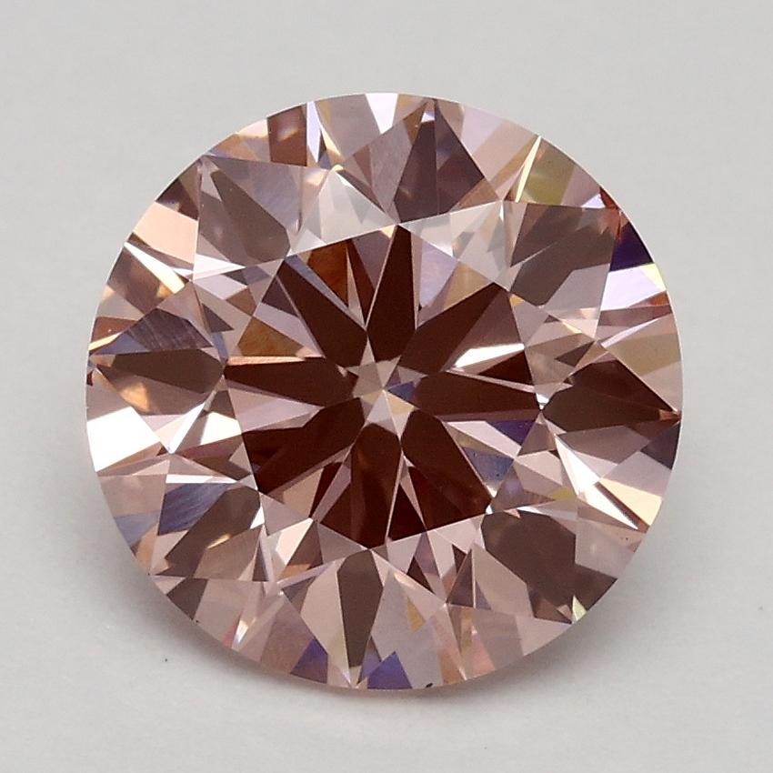 2.00 Ct. Fancy Intense Pink Round Lab Grown Diamond