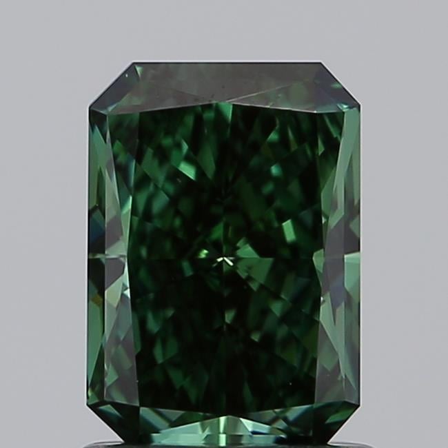 1.04 Ct. Fancy Vivid  Green Radiant Lab Grown Diamond