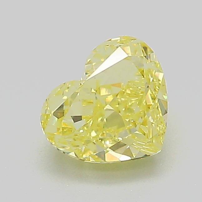 1.01 Ct. Fancy Intense Yellow Heart Lab Grown Diamond