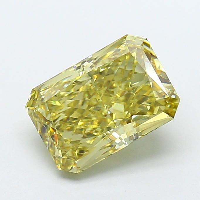 3.02 Ct. Fancy Yellow Radiant Lab Grown Diamond