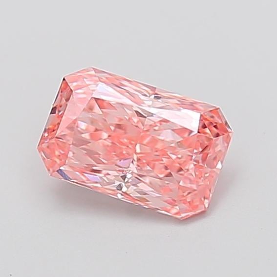1.12 Ct. Fancy Vivid  Pink Radiant Lab Grown Diamond