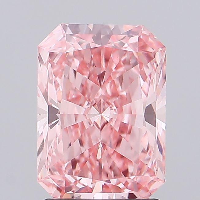 2.02 Ct. Fancy Vivid Pink Radiant Lab Grown Diamond