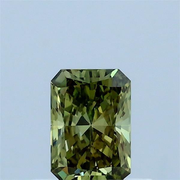 0.43 Ct. Fancy Vivid Green Radiant Lab Grown Diamond