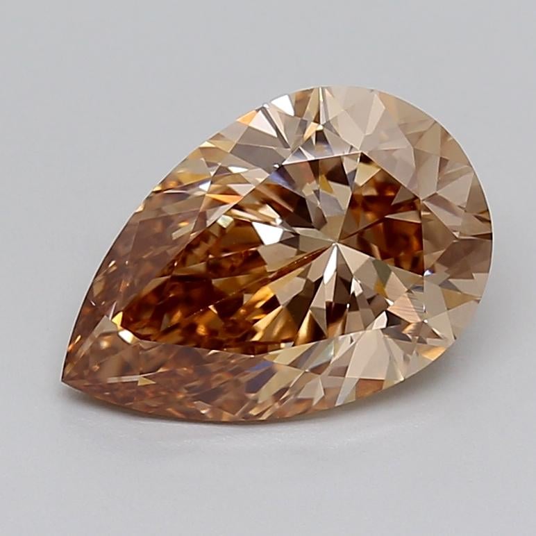 3.06 Ct. Fancy  Brown Pear Lab Grown Diamond