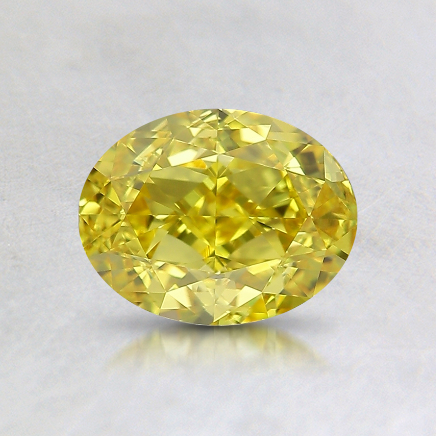 1.00 Ct. Fancy Vivid Yellow Oval Diamond
