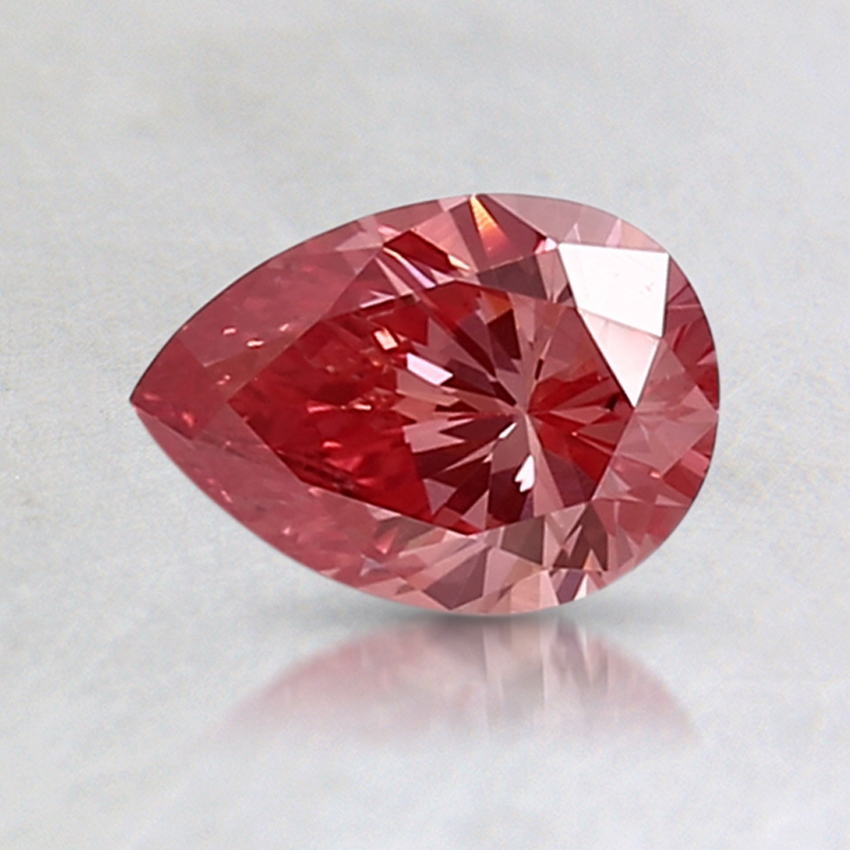 0.68 Ct. Fancy Vivid Pink Pear Lab Created Diamond