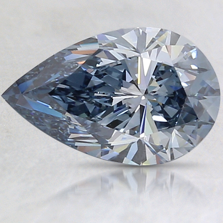 1.62 Ct. Fancy Intense Blue Pear Lab Grown Diamond