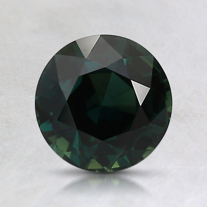 6.7mm Unheated Teal Round Sapphire