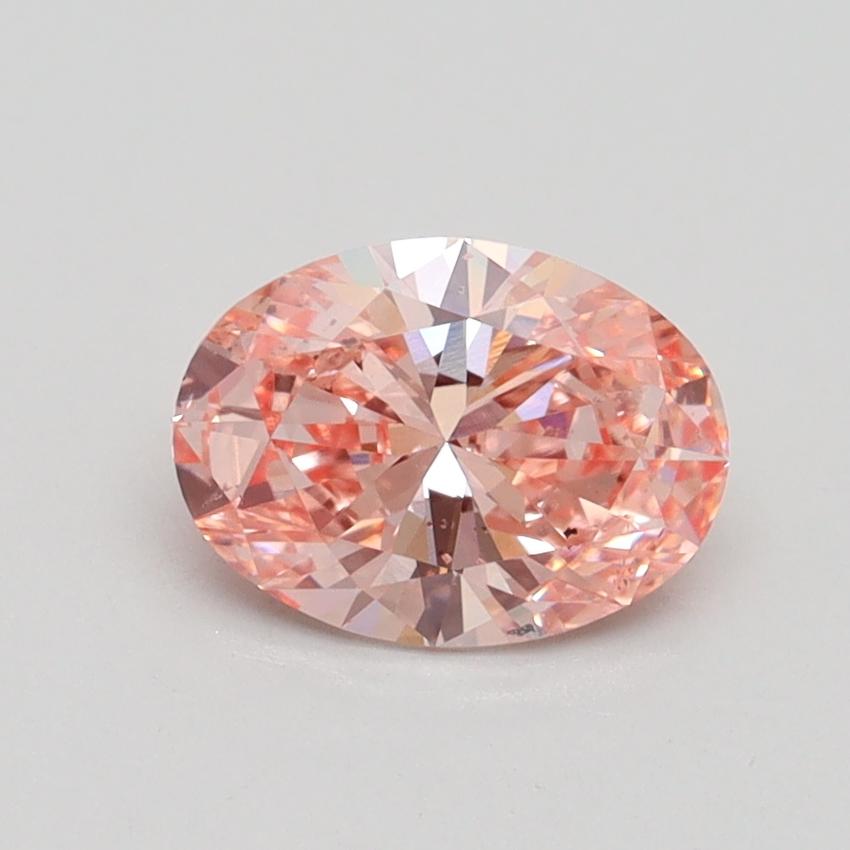 1.01 Ct. Fancy Intense Pink Oval Lab Grown Diamond