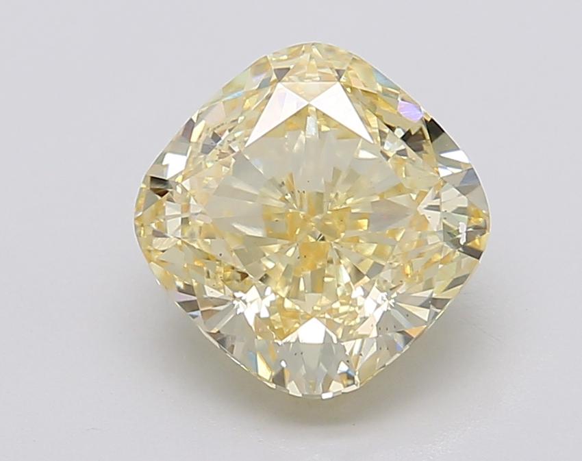3.03 Ct. Fancy Intense Yellow Cushion Lab Grown Diamond