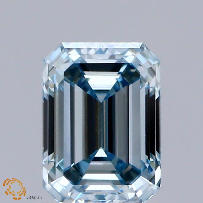 0.94 Ct. Fancy Blue Emerald Lab Grown Diamond