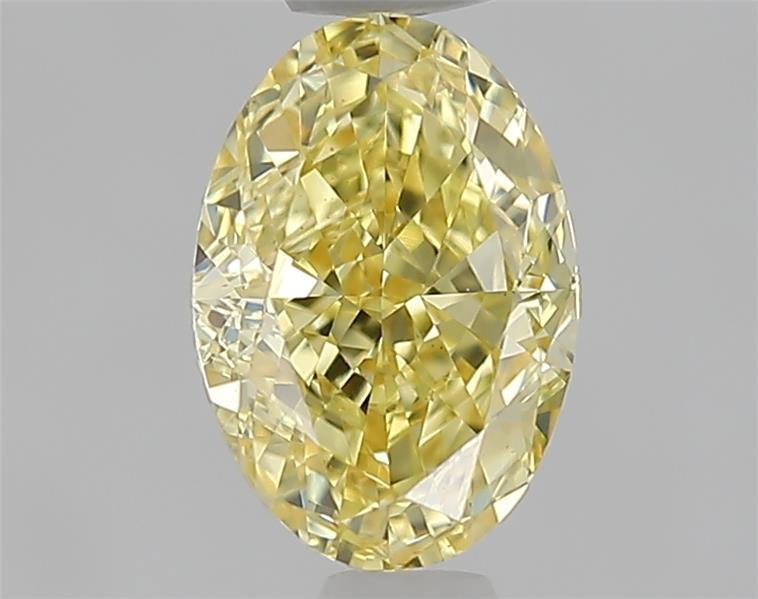 1.10 Ct. Fancy Intense  Yellow Oval Lab Grown Diamond