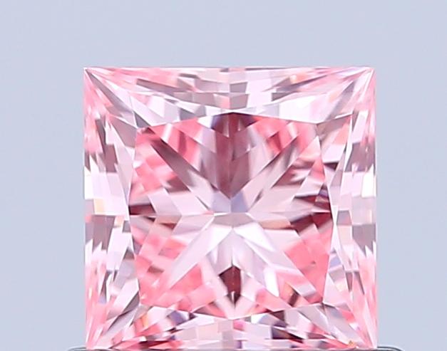 0.75 Ct. Fancy Vivid Pink Princess Lab Grown Diamond
