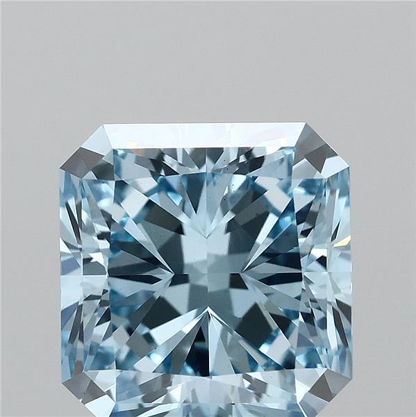 2.20 Ct. Fancy Vivid Blue Radiant Lab Grown Diamond