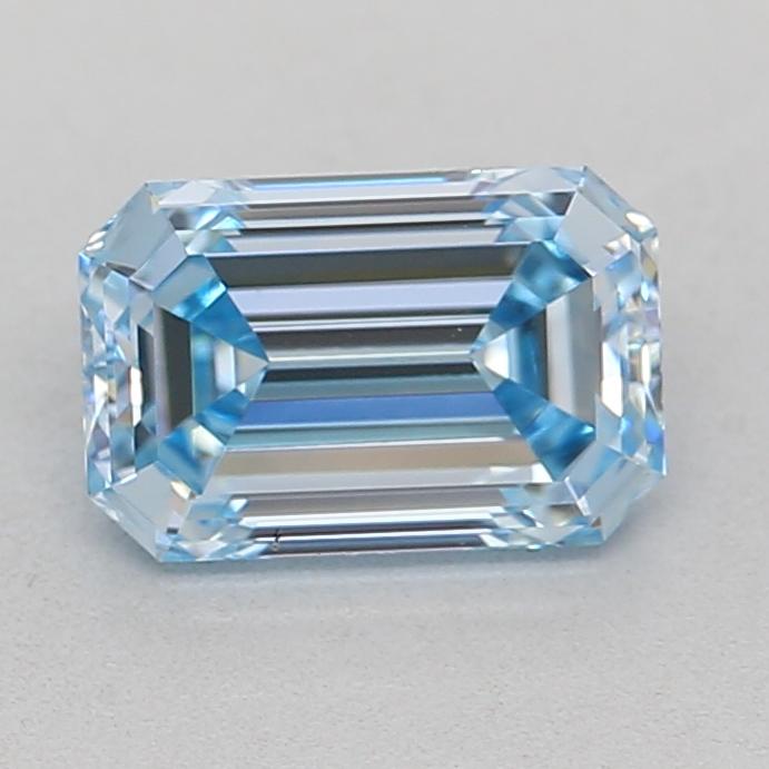0.71 Ct. Fancy Intense  Blue Emerald Lab Grown Diamond