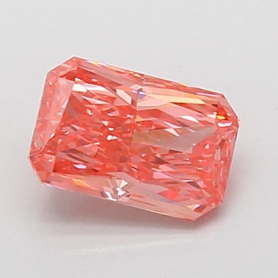 1.00 Ct. Fancy Vivid Pink Radiant Lab Grown Diamond