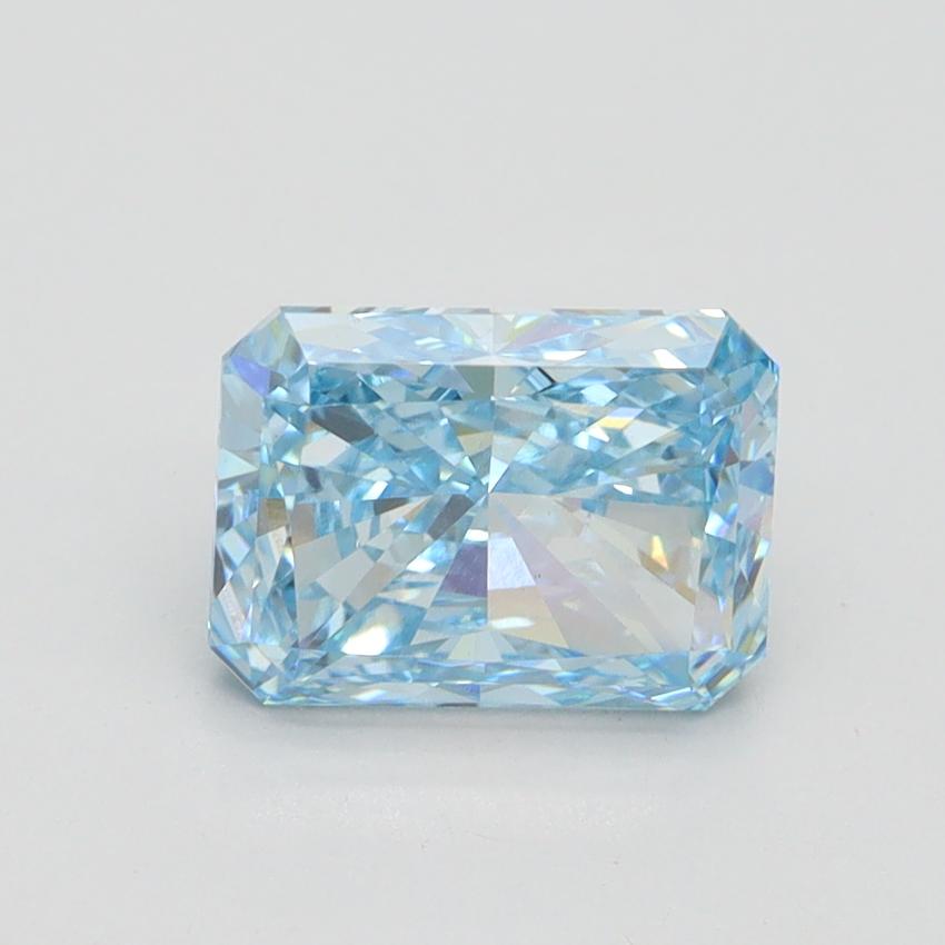 2.00 Ct. Fancy Vivid Blue Radiant Lab Grown Diamond