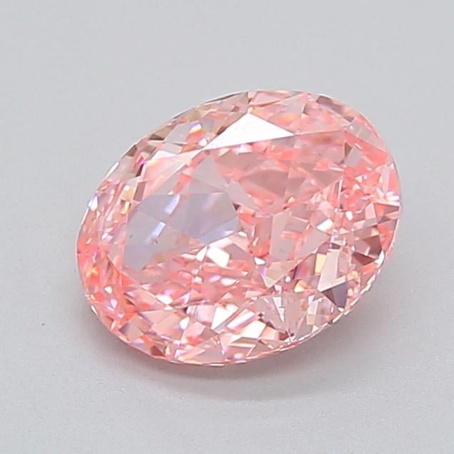 2.00 Ct. Fancy Vivid  Pink Oval Lab Grown Diamond