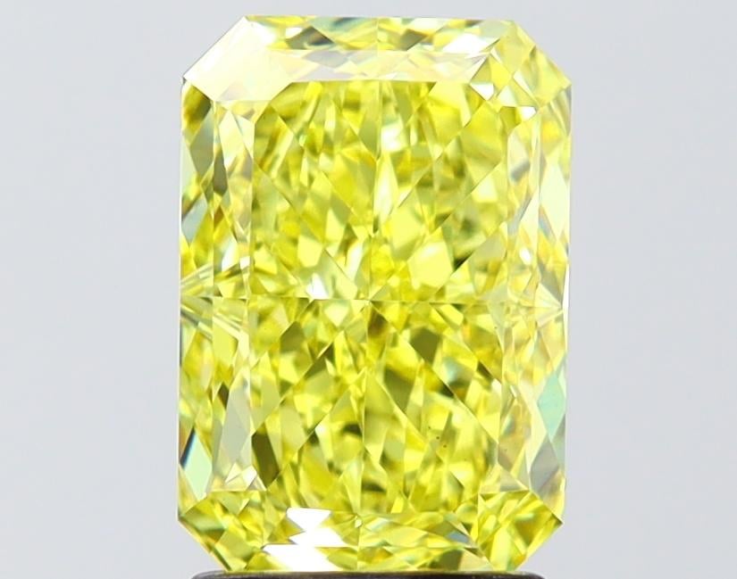 2.57 Ct. Fancy Vivid Yellow Yellow Radiant Lab Grown Diamond